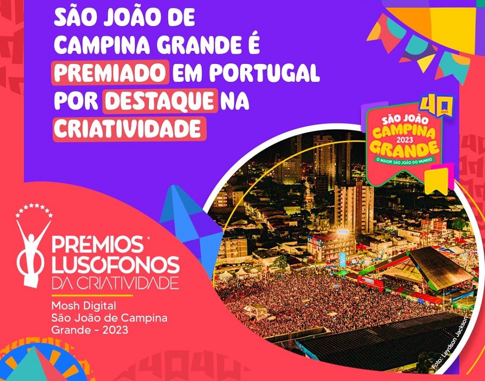 São João de Campina Grande é premiado em Portugal por destaque na Criatividade – Turismo em foco – Tudo do turismo no Brasil e Mundo